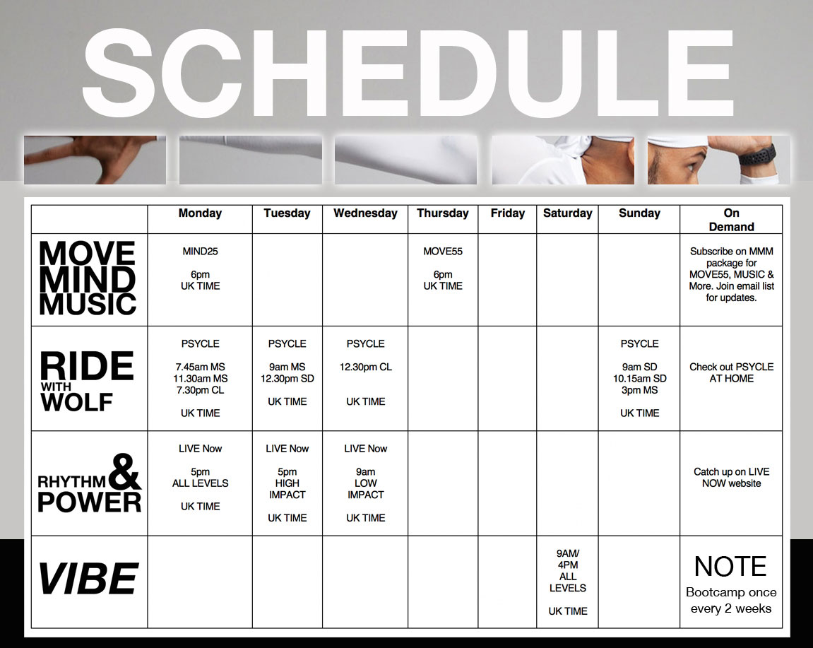 WolfMoves Schedule